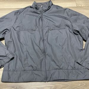 Vintage Nike Grey Cropped Track Jacket Size Women's‎ Medium Zip Up Y2K 90s